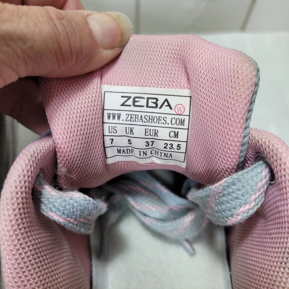 Zeba Hands Free Slip On Sneakers Shoes Women 7 Rose Gray Pink Slip Resist - Picture 7 of 10